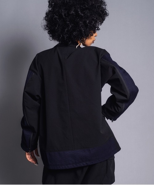 The Viridi-anne(ザヴィリディアン)の「GARA:GARA x The Viridi-anne COMBINATION JACKET(ライダースジャケット・メンズ・ブラック×ブルー・3/1)」の8枚目の写真