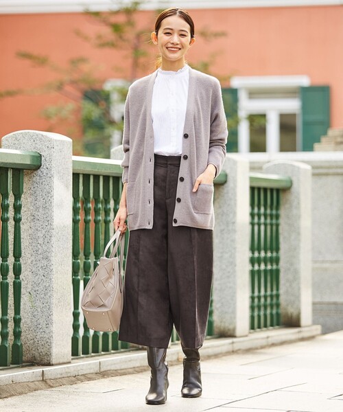 J.PRESS（ジェイプレス）の「【洗える】ソフィーヌスエード パンツ（その他パンツ・レディース・ブラウン系/ベージュ系・9/11/7）」の8枚目の写真