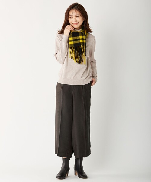 J.PRESS（ジェイプレス）の「【洗える】ソフィーヌスエード パンツ（その他パンツ・レディース・ブラウン系/ベージュ系・9/11/7）」の5枚目の写真