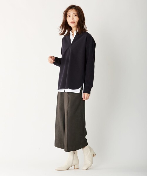 J.PRESS（ジェイプレス）の「【洗える】ソフィーヌスエード パンツ（その他パンツ・レディース・ブラウン系/ベージュ系・9/11/7）」の12枚目の写真