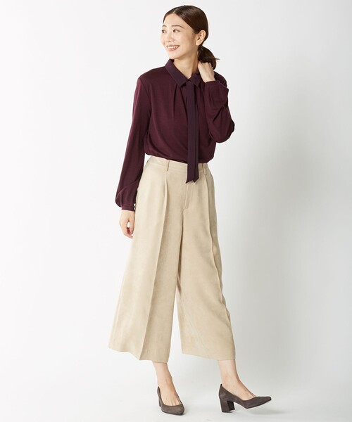 J.PRESS（ジェイプレス）の「【洗える】ソフィーヌスエード パンツ（その他パンツ・レディース・ブラウン系/ベージュ系・9/11/7）」の15枚目の写真