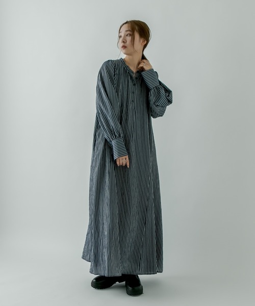 mystic（ミスティック）の「ストライプシャツワンピース（ワンピース・レディース・ネイビー/ピンク/オレンジ・FREE）」の19枚目の写真