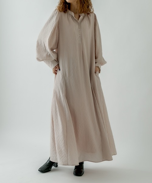 mystic（ミスティック）の「ストライプシャツワンピース（ワンピース・レディース・ネイビー/ピンク/オレンジ・FREE）」の16枚目の写真