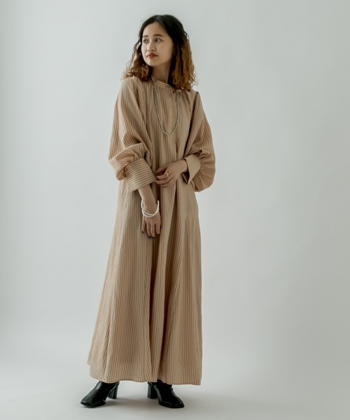 mystic（ミスティック）の「ストライプシャツワンピース（ワンピース・レディース・ネイビー/ピンク/オレンジ・FREE）」の14枚目の写真