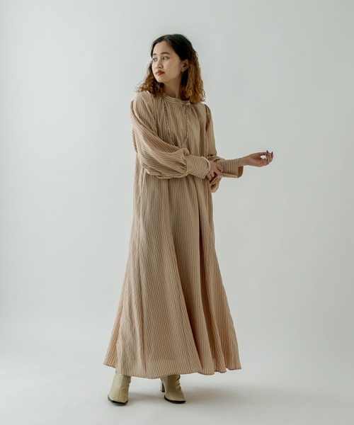 mystic（ミスティック）の「ストライプシャツワンピース（ワンピース・レディース・ネイビー/ピンク/オレンジ・FREE）」の9枚目の写真