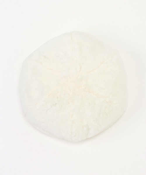 ikka（イッカ）の「【キッズ】フェイクファーベレー（ハンチング/ベレー帽・キッズ・ベージュ/オフホワイト・FREE）」の6枚目の写真