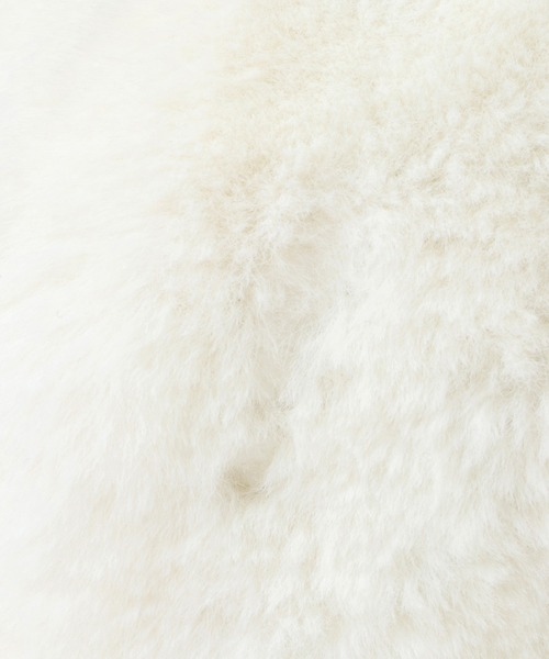 ikka（イッカ）の「【キッズ】フェイクファーベレー（ハンチング/ベレー帽・キッズ・ベージュ/オフホワイト・FREE）」の3枚目の写真