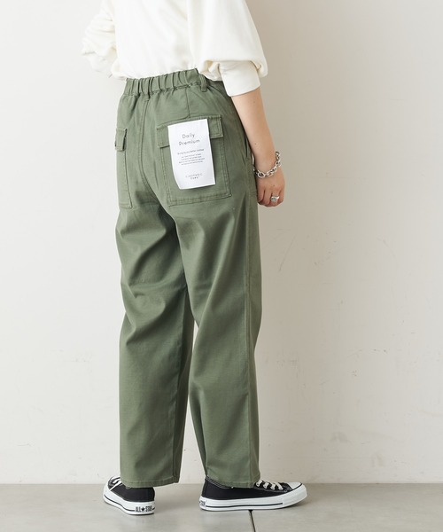CIAOPANIC TYPY(チャオパニックティピー)の「【Daily Premium】ベイカーパンツ(チノパンツ・レディース・ブラウン/カーキ/ネイビー・X-SMALL/SMALL/MEDIUM/LARGE)」の5枚目の写真