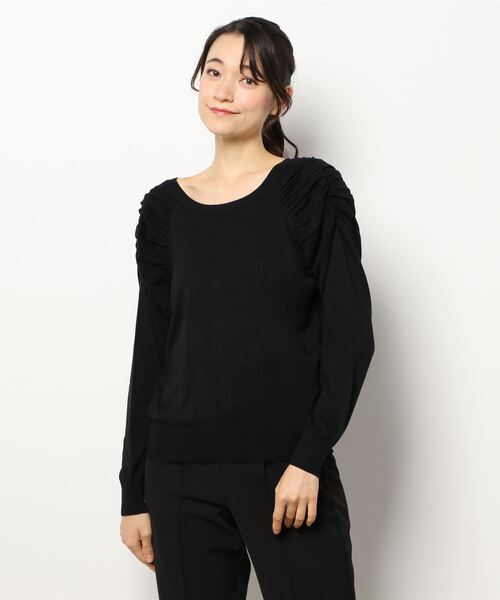 Te chichi(テチチ)の「ジゴスリーブ前後2WAYニット(ニット/セーター・レディース・ブラック/ベージュ/カーキ・フリ-)」の8枚目の写真