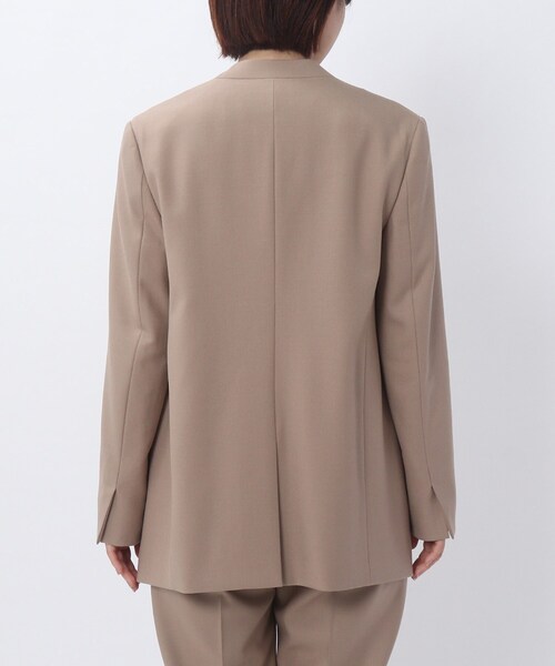 UNTITLED（アンタイトル）の「◆アナスタシアクロスノーカラージャケット【洗える】（ノーカラージャケット・レディース・ブラック/ライトグレー/サンドベージュ・02/03/01/00）」の5枚目の写真
