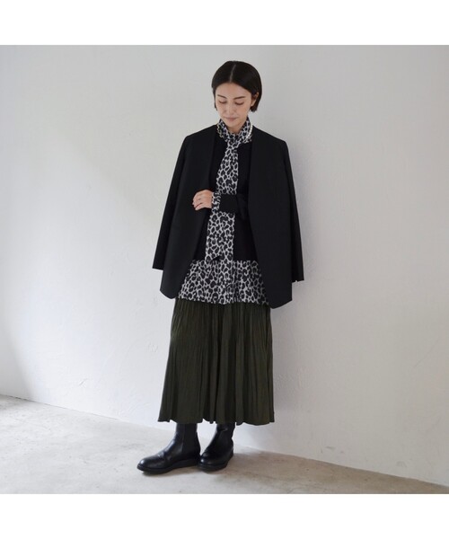 UNTITLED（アンタイトル）の「◆アナスタシアクロスノーカラージャケット【洗える】（ノーカラージャケット・レディース・ブラック/ライトグレー/サンドベージュ・02/03/01/00）」の22枚目の写真