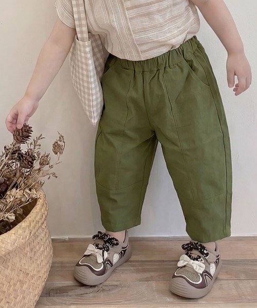 aimoha(アイモハ)の「【aimoha-KIDS-】子供服 切り替えカーゴチノパンツ(チノパンツ・キッズ・ブラウン/ベージュ/ブラック/カーキ・130/110/100/90/80/120)」の4枚目の写真