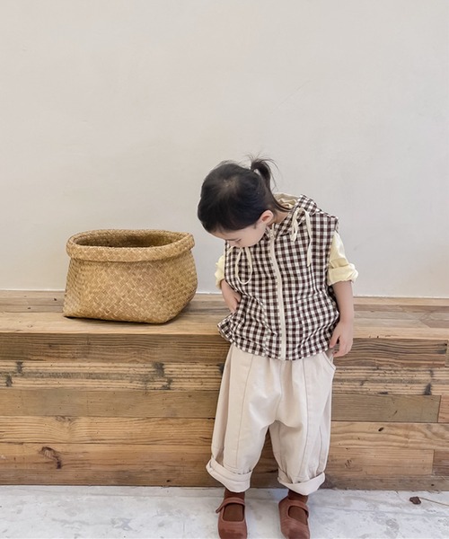 aimoha(アイモハ)の「【aimoha-KIDS-】子供服 切り替えカーゴチノパンツ(チノパンツ・キッズ・ブラウン/ベージュ・130/110/100/90/80/120)」の5枚目の写真