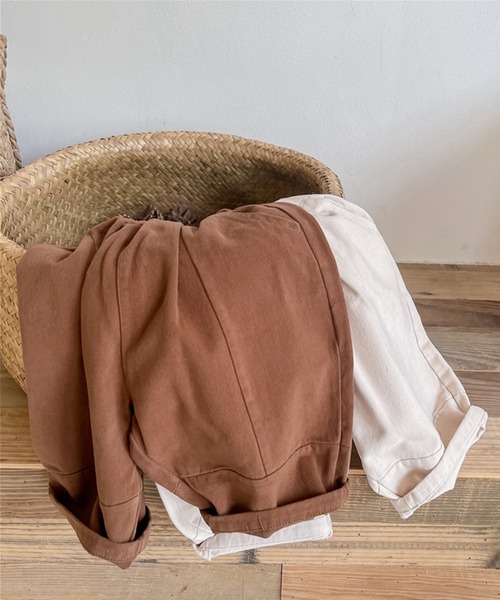 aimoha(アイモハ)の「【aimoha-KIDS-】子供服 切り替えカーゴチノパンツ(チノパンツ・キッズ・ブラウン/ベージュ・130/110/100/90/80/120)」の7枚目の写真