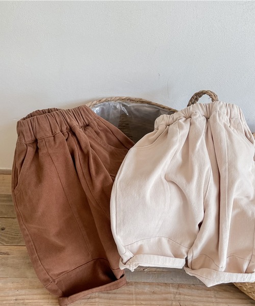 aimoha(アイモハ)の「【aimoha-KIDS-】子供服 切り替えカーゴチノパンツ(チノパンツ・キッズ・ブラウン/ベージュ・130/110/100/90/80/120)」の9枚目の写真