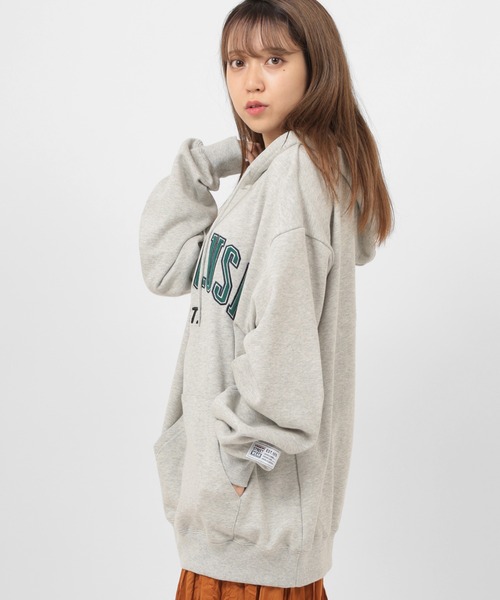 VISION STREET WEAR(ヴィジョンストリートウェア)の「【VISION STREET WEAR/ヴィジョンストリートウェア】べロアワッペン刺繍 プルパーカー(パーカー・メンズ・チャコールグレー/パープル/グレー/マルチ/ワイン・M/L/XL)」の15枚目の写真