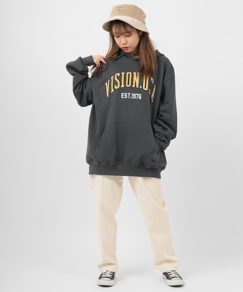 VISION STREET WEAR(ヴィジョンストリートウェア)の「【VISION STREET WEAR/ヴィジョンストリートウェア】べロアワッペン刺繍 プルパーカー(パーカー・メンズ・チャコールグレー/パープル/グレー/マルチ/ワイン・M/L/XL)」の19枚目の写真