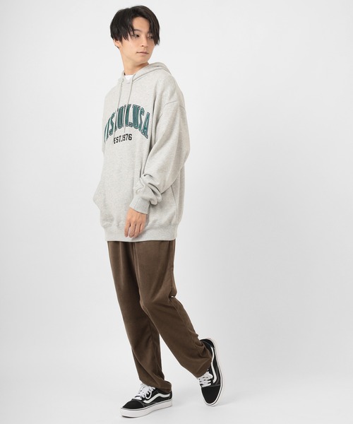 VISION STREET WEAR(ヴィジョンストリートウェア)の「【VISION STREET WEAR/ヴィジョンストリートウェア】べロアワッペン刺繍 プルパーカー(パーカー・メンズ・チャコールグレー/パープル/グレー/マルチ/ワイン・M/L/XL)」の20枚目の写真