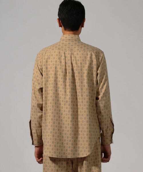 SOULEIADO（ソレイアード）の「コットンキュプラ ロングバンドカラーシャツ（シャツ/ブラウス・メンズ・ベージュ系その他/ブラウン系その他2・FREE）」の6枚目の写真