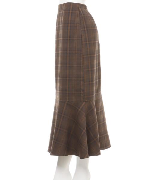 INGNI（イング）の「チェック柄マーメイドスカート（スカート・レディース・ブラウン系その他2/ベージュ系4/ネイビー系2/ブラウン系9・FREE）」の6枚目の写真