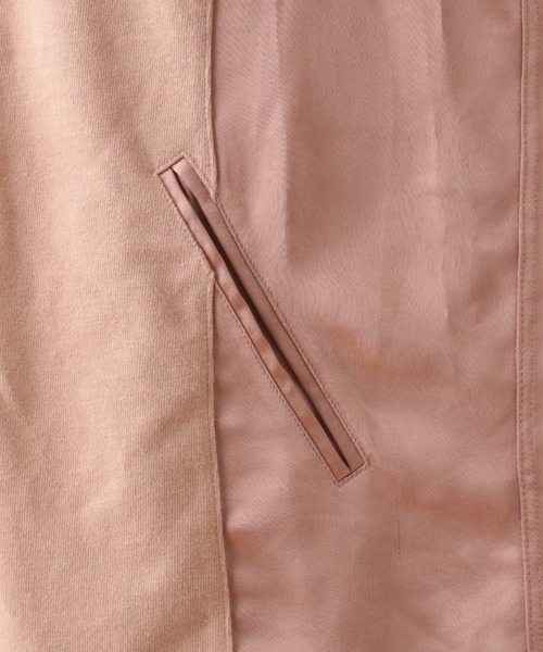 AVIREX（アヴィレックス）の「VINTAGE SATIN RAGLAN SHIRT/ ヴィンテージサテン ラグランシャツ（カーディガン/ボレロ・レディース・ピンク/グリーン・FREE）」の14枚目の写真