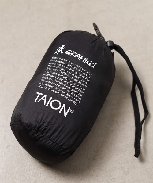 Gramicci（グラミチ）の「/GRAMICCI × TAION/INNER DOWN JACKET（ダウンジャケット/コート・メンズ・ブラック/ベージュ/オリーブ・MEDIUM/LARGE/X-LARGE/XX-LARGE/SMALL）」の19枚目の写真