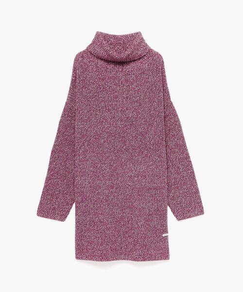 To b. by agnes b.(トゥービーバイアニエスベー)の「WS12 ROBE ミックスカラーニットワンピース(ニット/セーター・レディース・ピンク・UNI)」の1枚目の写真