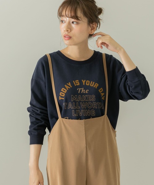 URBAN RESEARCH Sonny Label(アーバンリサーチサニーレーベル)の「ミックスロゴプリントプルオーバー(スウェット・レディース・オフホワイト/カーキ/ネイビー・FREE)」の3枚目の写真