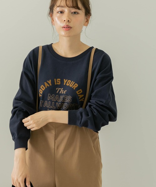 URBAN RESEARCH Sonny Label(アーバンリサーチサニーレーベル)の「ミックスロゴプリントプルオーバー(スウェット・レディース・オフホワイト/カーキ/ネイビー・FREE)」の10枚目の写真