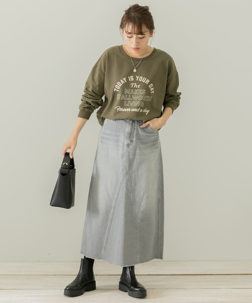 URBAN RESEARCH Sonny Label(アーバンリサーチサニーレーベル)の「ミックスロゴプリントプルオーバー(スウェット・レディース・オフホワイト/カーキ/ネイビー・FREE)」の19枚目の写真