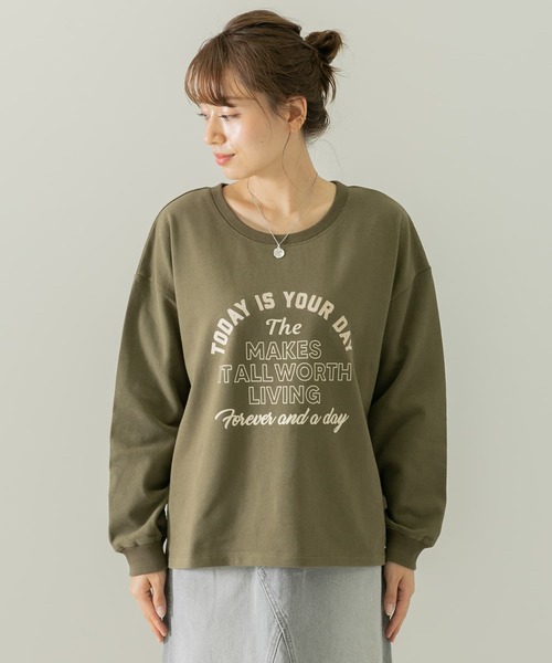 URBAN RESEARCH Sonny Label(アーバンリサーチサニーレーベル)の「ミックスロゴプリントプルオーバー(スウェット・レディース・オフホワイト/カーキ/ネイビー・FREE)」の20枚目の写真