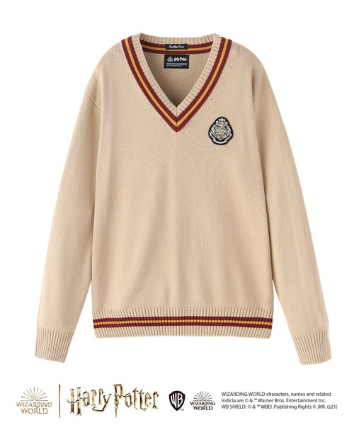 EASTBOY（イーストボーイ）の「【ハリーポッター 綿プルオーバー】 制服 高校生 中学生  セーター スクール JK Harry potter（ニット/セーター・レディース・ライトグレー/ブルー/モカ/オートミール・11号/9号/13号）」の3枚目の写真