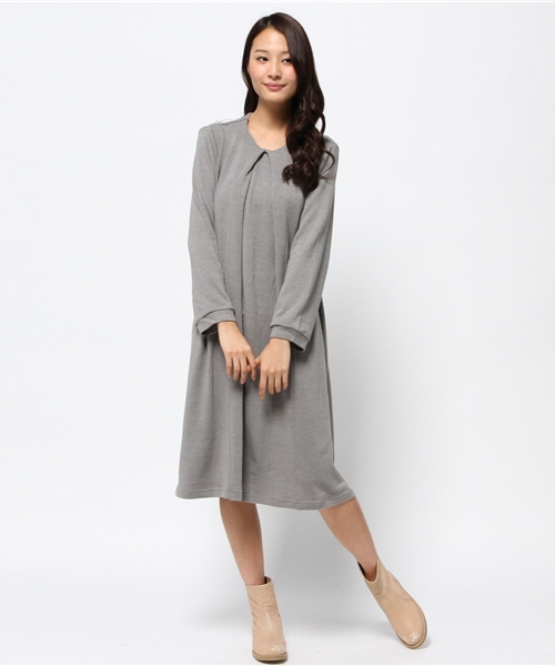 Kastane（カスタネ）の「【Kastane】深タックワンピース（ワンピース・レディース・シャーベット/グレー/ブラック・FREE）」の5枚目の写真