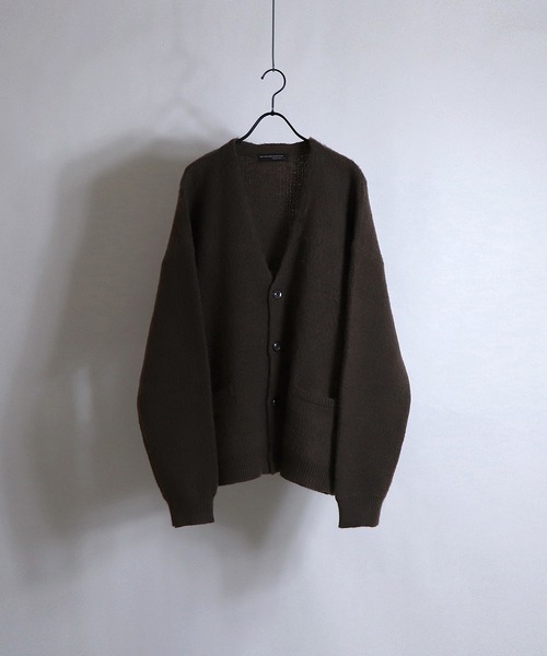 Confirm（コンファーム）の「Confirm / コンファーム モヘアライク ルーズカーディガン（カーディガン/ボレロ・メンズ・ブラック/グリーン/レッド/ブラウン/ライトグレー/サックスブルー/マスタード/ブルー・M/L）」の3枚目の写真