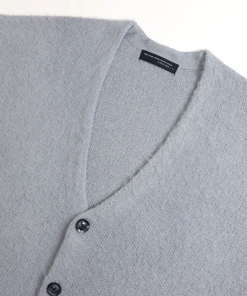 Confirm（コンファーム）の「Confirm / コンファーム モヘアライク ルーズカーディガン（カーディガン/ボレロ・メンズ・ブラック/グリーン/レッド/ブラウン/ライトグレー/サックスブルー/マスタード/ブルー・M/L）」の15枚目の写真