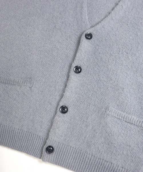 Confirm（コンファーム）の「Confirm / コンファーム モヘアライク ルーズカーディガン（カーディガン/ボレロ・メンズ・ブラック/グリーン/レッド/ブラウン/ライトグレー/サックスブルー/マスタード/ブルー・M/L）」の17枚目の写真