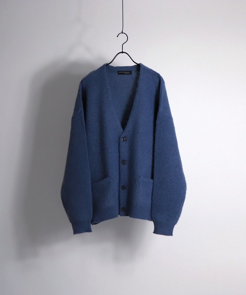 Confirm（コンファーム）の「Confirm / コンファーム モヘアライク ルーズカーディガン（カーディガン/ボレロ・メンズ・ブラック/グリーン/レッド/ブラウン/ライトグレー/サックスブルー/マスタード/ブルー・M/L）」の11枚目の写真