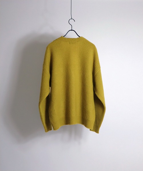 Confirm（コンファーム）の「Confirm / コンファーム モヘアライク ルーズカーディガン（カーディガン/ボレロ・メンズ・ブラック/グリーン/レッド/ブラウン/ライトグレー/サックスブルー/マスタード/ブルー・M/L）」の14枚目の写真