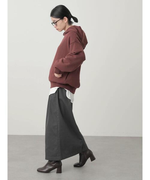 AMERICAN HOLIC（アメリカンホリック）の「フード付き裏起毛パーカー（Tシャツ/カットソー・レディース・チャコールグレー/オフホワイト/ボルドー/ライトベージュ・M/L）」の22枚目の写真