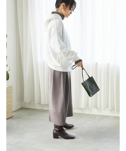 AMERICAN HOLIC（アメリカンホリック）の「フード付き裏起毛パーカー（Tシャツ/カットソー・レディース・チャコールグレー/オフホワイト/ボルドー/ライトベージュ・M/L）」の20枚目の写真