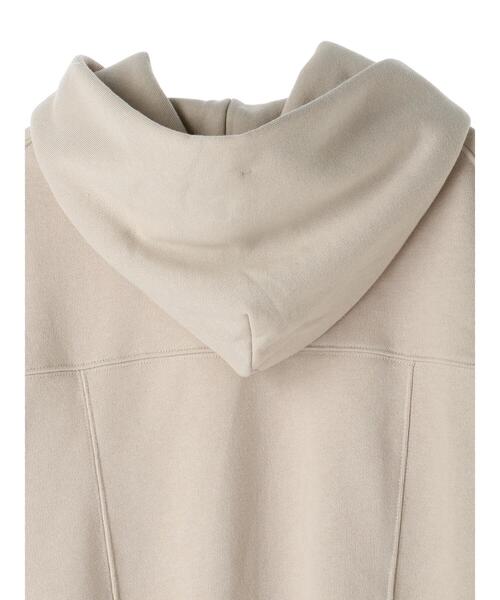 AMERICAN HOLIC（アメリカンホリック）の「フード付き裏起毛パーカー（Tシャツ/カットソー・レディース・チャコールグレー/オフホワイト/ボルドー/ライトベージュ・M/L）」の11枚目の写真