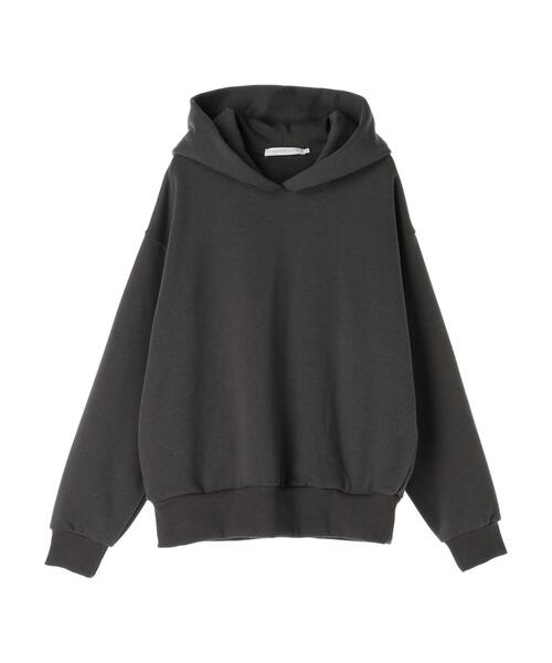 AMERICAN HOLIC（アメリカンホリック）の「フード付き裏起毛パーカー（Tシャツ/カットソー・レディース・チャコールグレー/オフホワイト/ボルドー/ライトベージュ・M/L）」の8枚目の写真