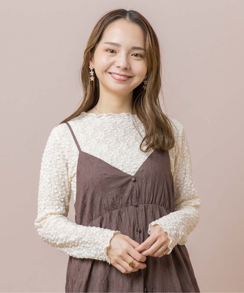 flower（フラワー）の「メニーペタルピアス（ピアス（片耳用）・レディース・アイボリー・FREE）」の6枚目の写真