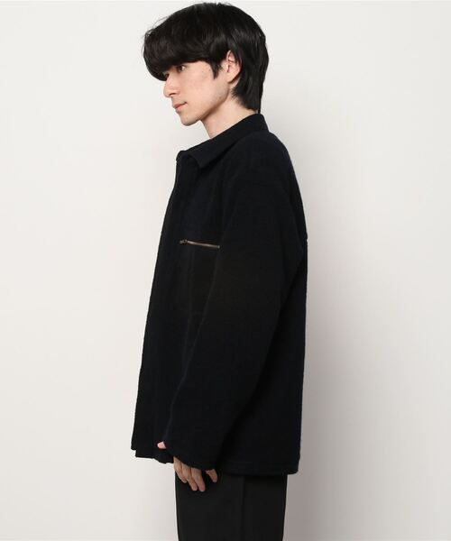 PORT BY ARK（ポートバイアーク）の「PORT BY ARK / ポートバイアーク：Wool boa Big Shirt：PO10-T005[COR]（ブルゾン・メンズ・ブラック/ブラウン系その他・2/1）」の5枚目の写真