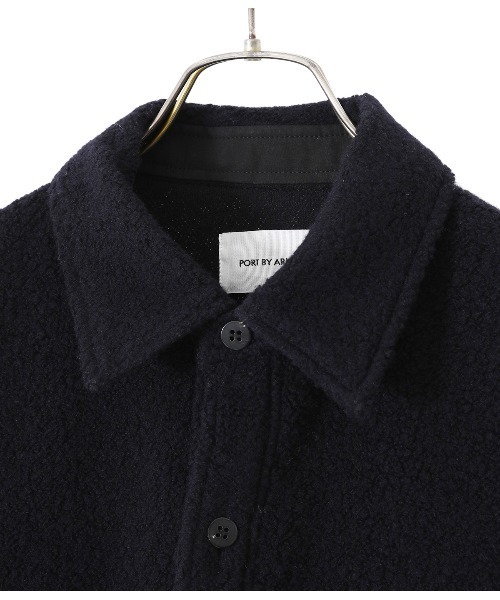 PORT BY ARK（ポートバイアーク）の「PORT BY ARK / ポートバイアーク：Wool boa Big Shirt：PO10-T005[COR]（ブルゾン・メンズ・ブラック/ブラウン系その他・2/1）」の20枚目の写真