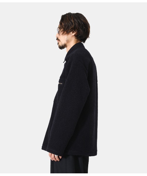 PORT BY ARK（ポートバイアーク）の「PORT BY ARK / ポートバイアーク：Wool boa Big Shirt：PO10-T005[COR]（ブルゾン・メンズ・ブラック/ブラウン系その他・2/1）」の18枚目の写真