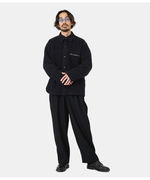 PORT BY ARK（ポートバイアーク）の「PORT BY ARK / ポートバイアーク：Wool boa Big Shirt：PO10-T005[COR]（ブルゾン・メンズ・ブラック/ブラウン系その他・2/1）」の16枚目の写真