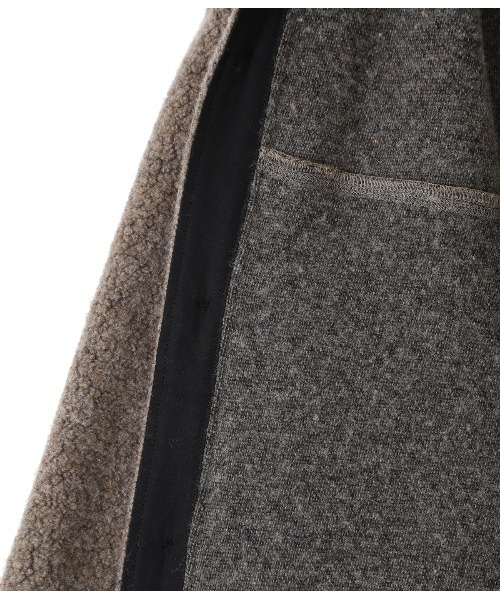 PORT BY ARK（ポートバイアーク）の「PORT BY ARK / ポートバイアーク：Wool boa Big Shirt：PO10-T005[COR]（ブルゾン・メンズ・ブラック/ブラウン系その他・2/1）」の14枚目の写真