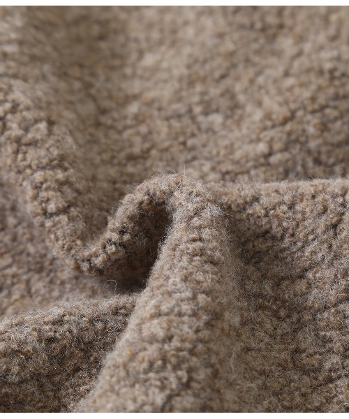 PORT BY ARK（ポートバイアーク）の「PORT BY ARK / ポートバイアーク：Wool boa Big Shirt：PO10-T005[COR]（ブルゾン・メンズ・ブラック/ブラウン系その他・2/1）」の11枚目の写真