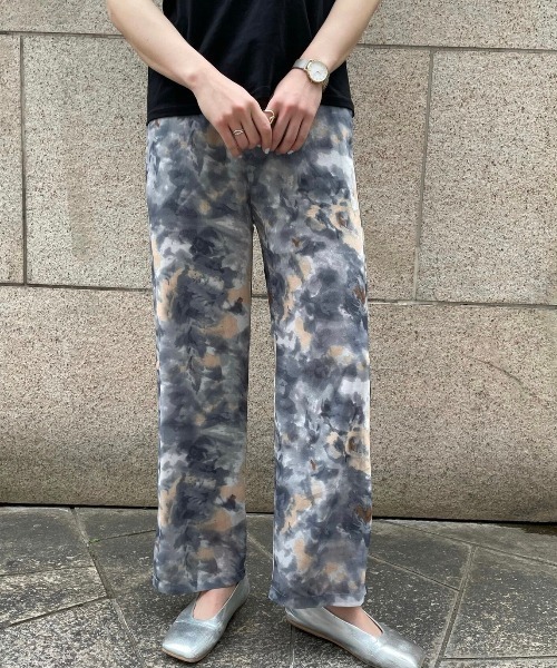 DAIS-Y(デイジー)の「ぼかし柄ストレートラインパンツ(その他パンツ・レディース・ベージュ/グレー・FREE)」の1枚目の写真